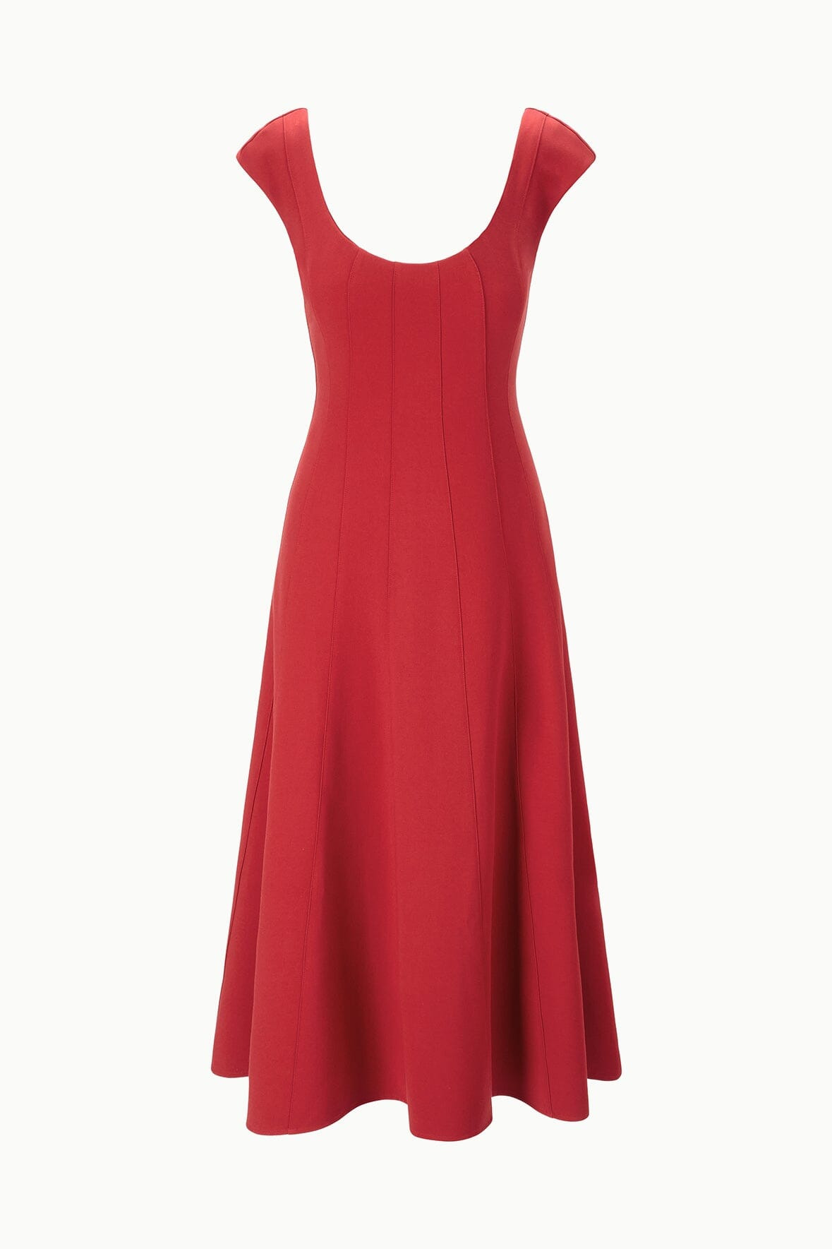 STAUD CHARLOTTE DRESS ROUGE - 1
