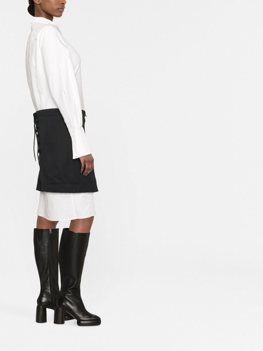 buttoned-up mini skirt - 3