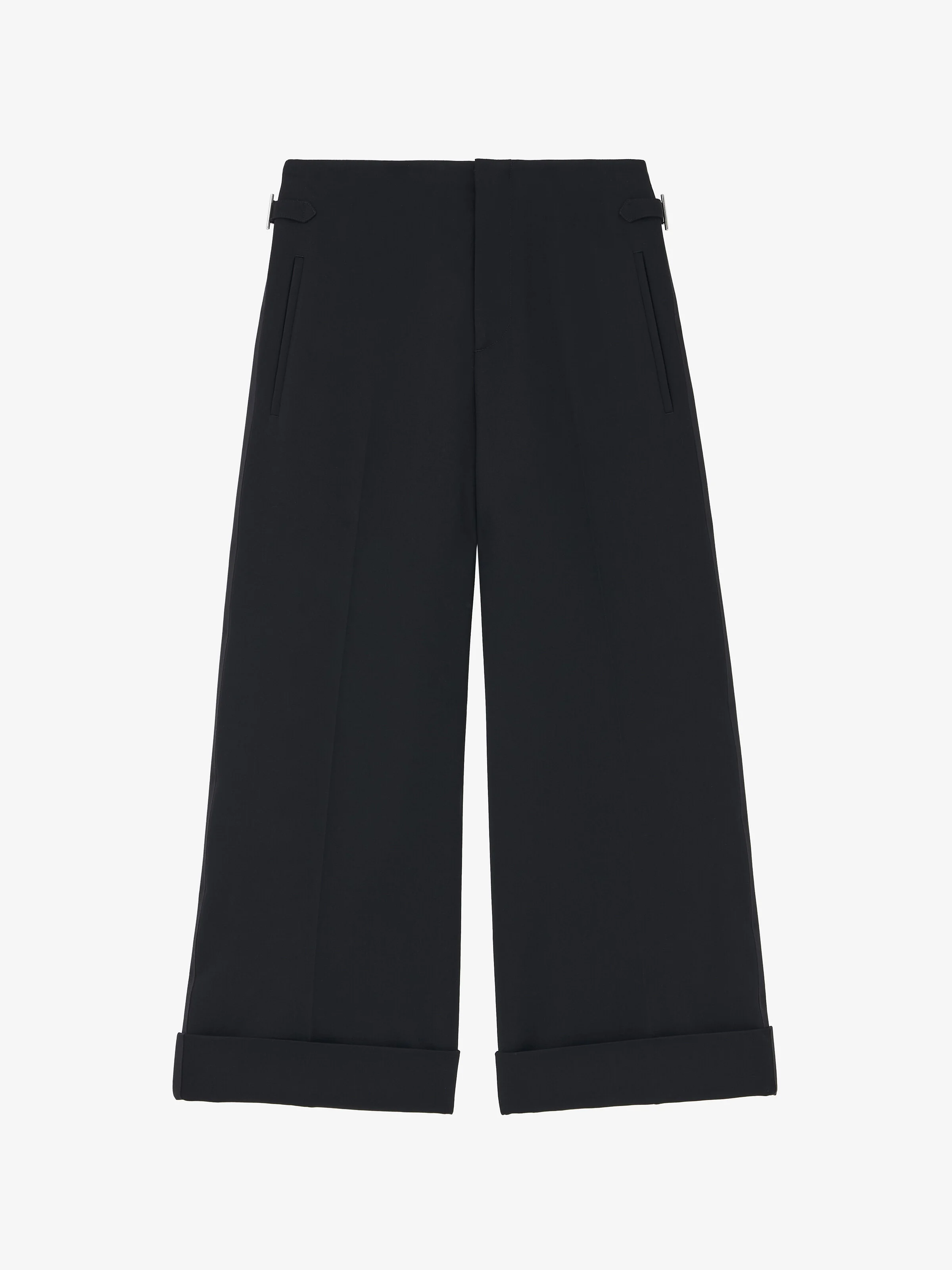 Wide Leg Tuxedo Trousers - 1