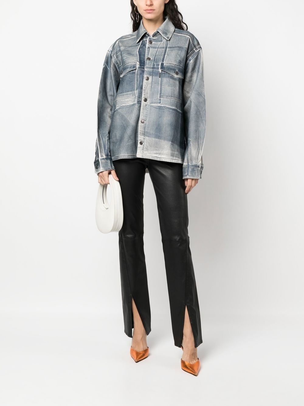 long-sleeve denim shirt - 2