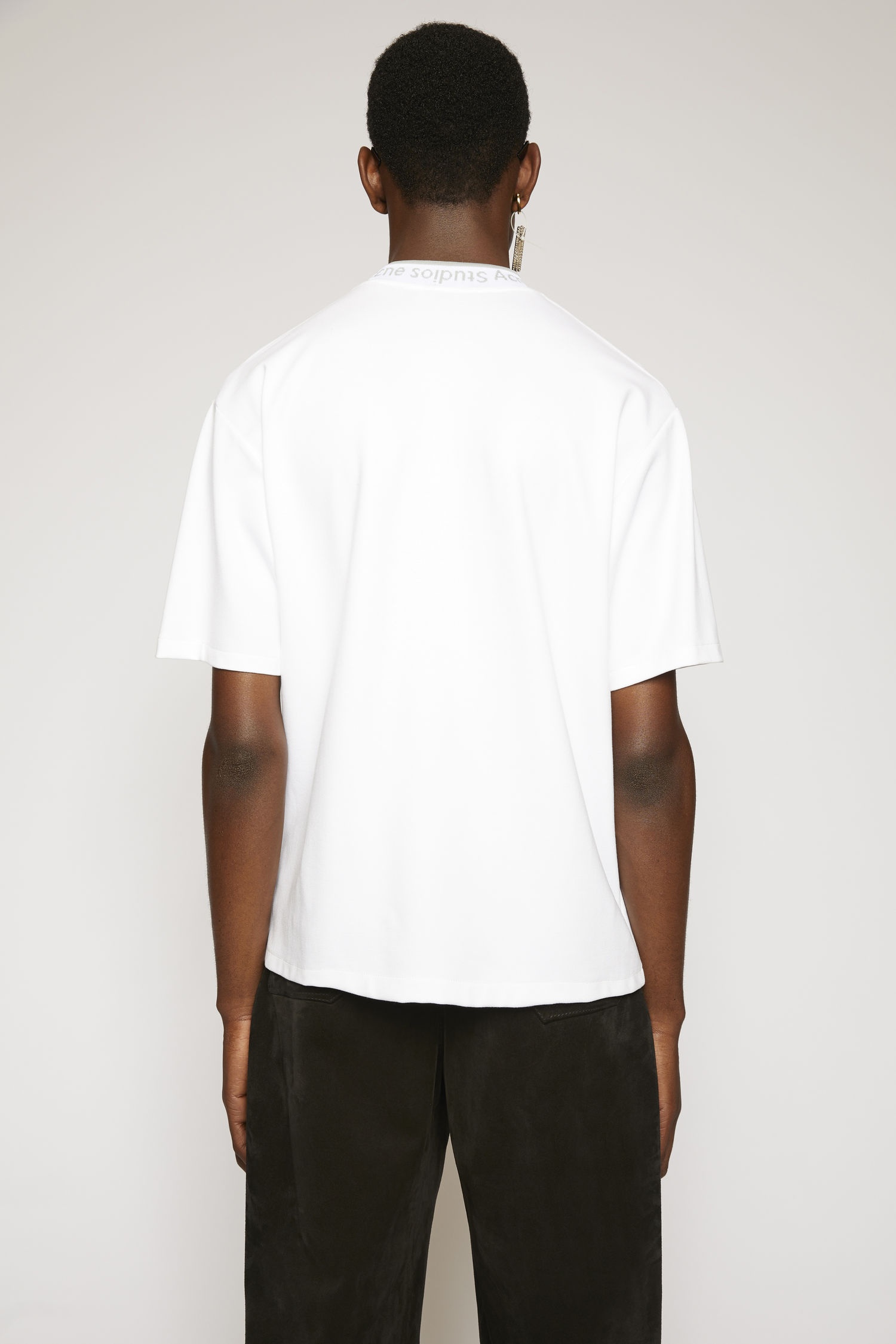 Logo neck t-shirt optic white - 3