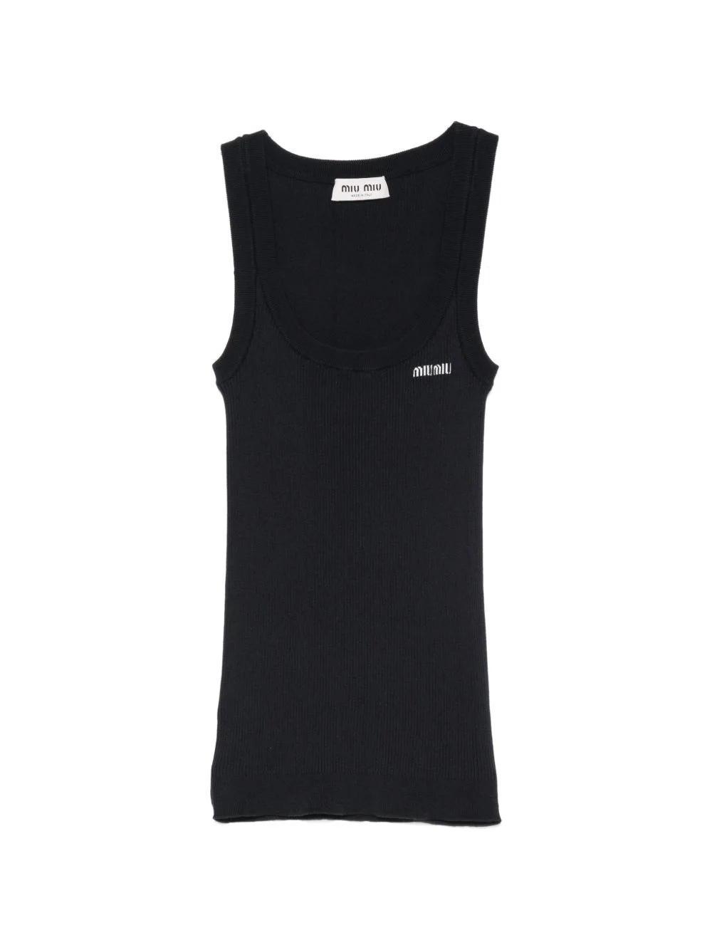Miu Miu Women Logo Cotton Tank Top - 1