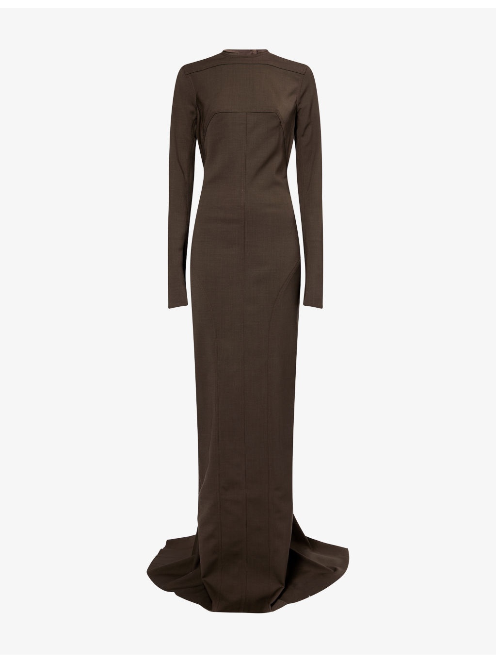 Maillot Long-Sleeves Stretch-Wool Blend Gown - 1