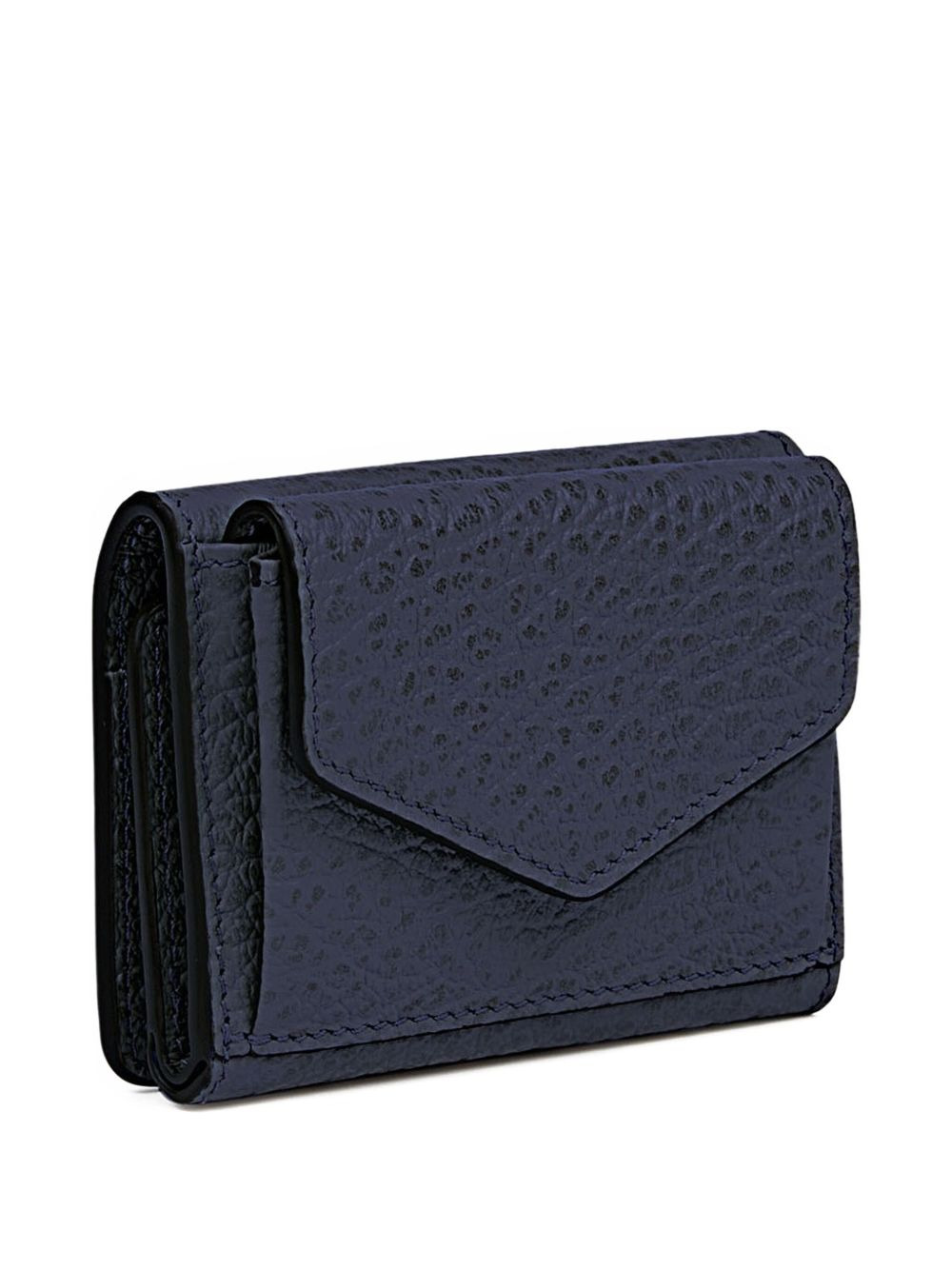 embossed leather snap wallet - 3