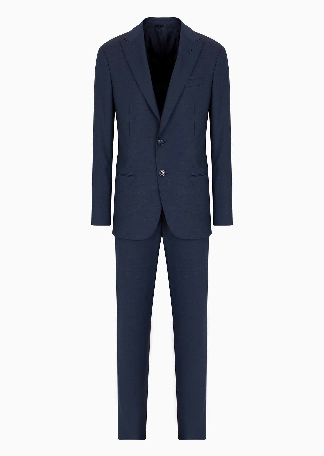 Soho Line single-breasted suit in pinpoint-effect virgin wool - 1