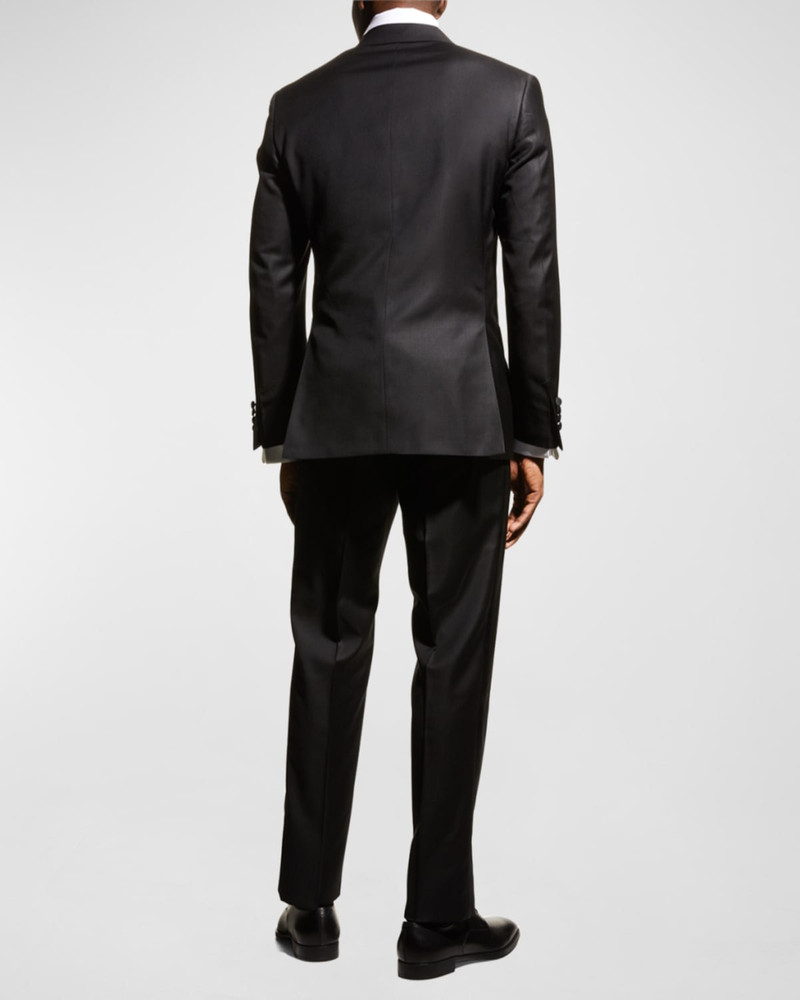 Men's Solid Peak-Lapel Tuxedo 4