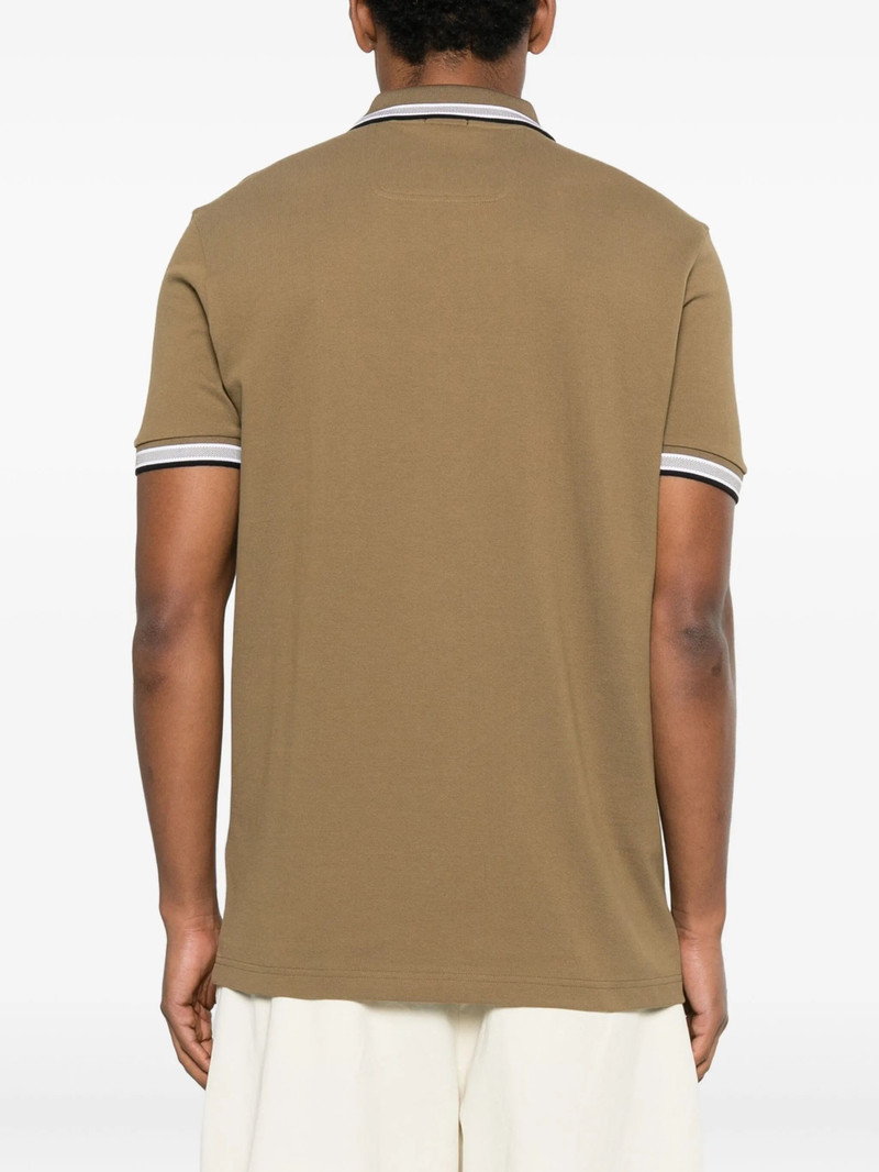 BOSS Boss Striped Collar Polo Shirt outlook