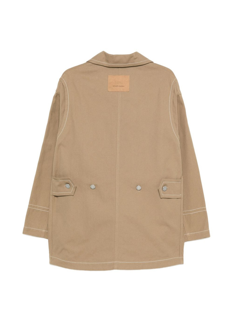 AMI Paris pocket topstitching jacket outlook