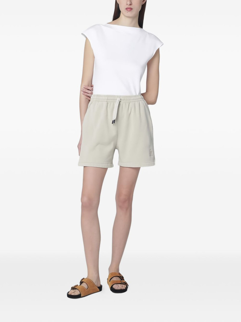 Isabel Marant drawstring-fastening logo-detail shorts outlook