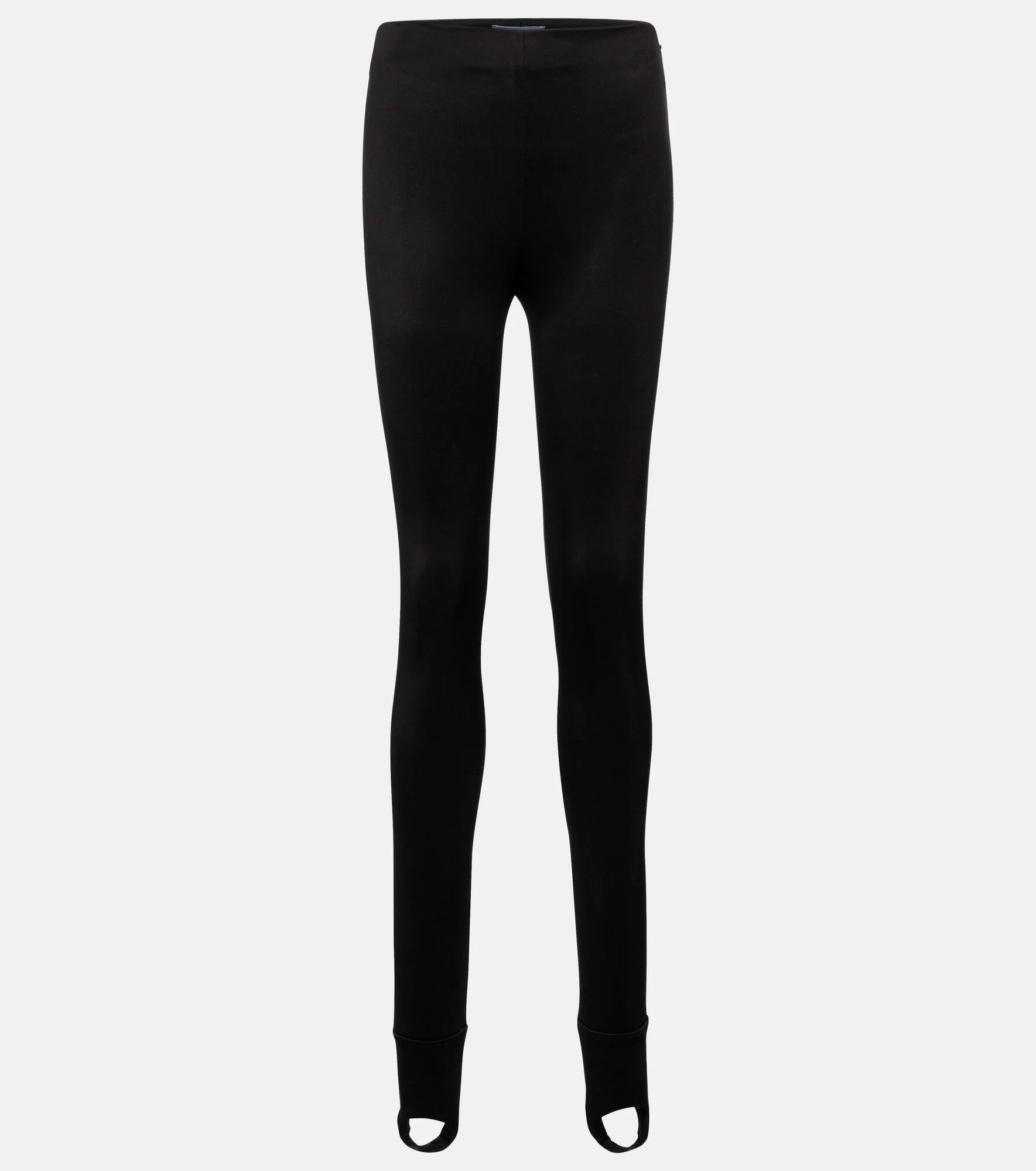 High-rise stretch-jersey stirrup leggings - 1