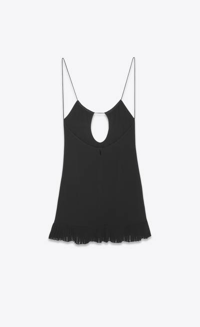 SAINT LAURENT short dress in crepe viscose outlook