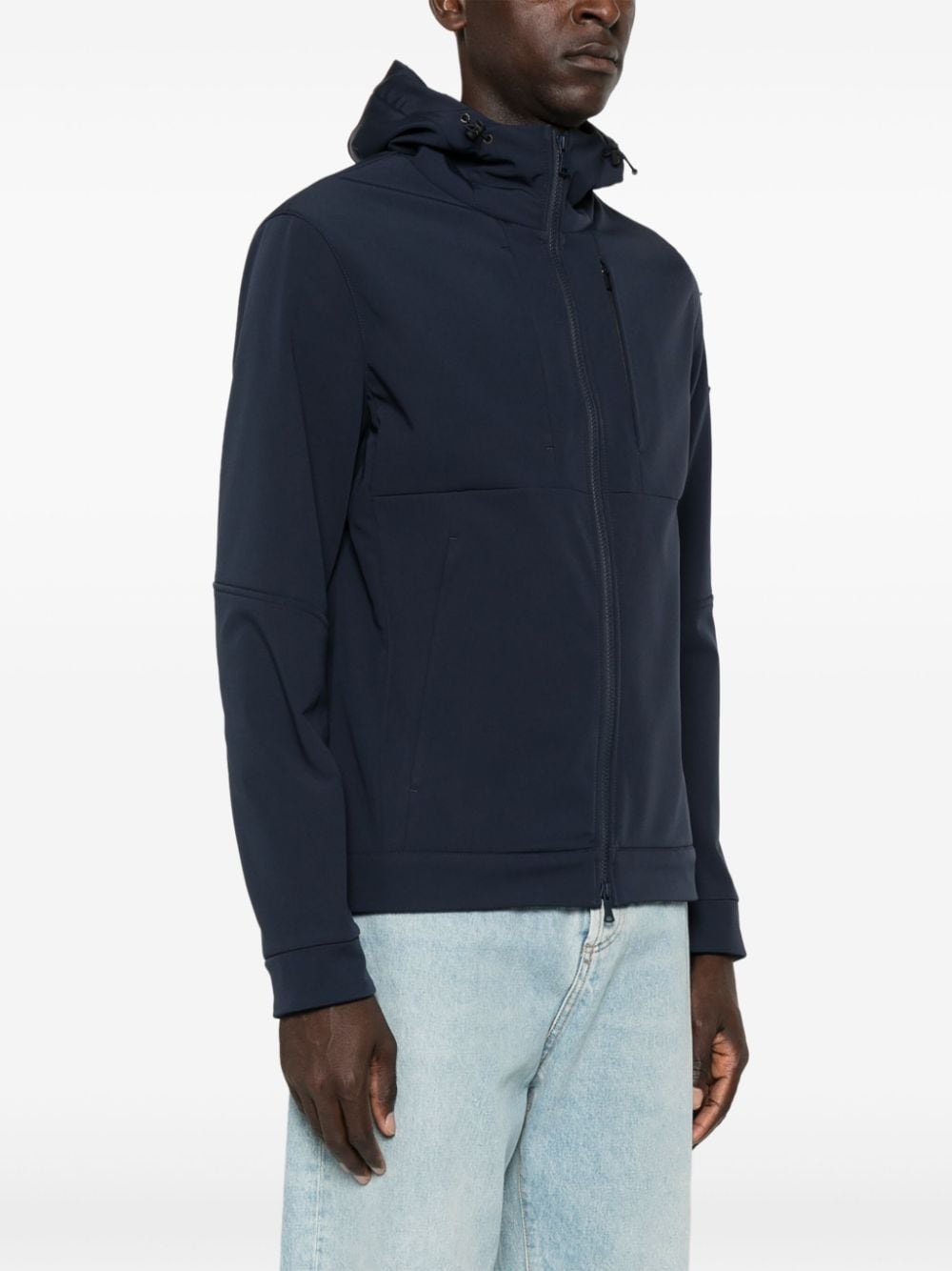 hooded shell jacket - 3