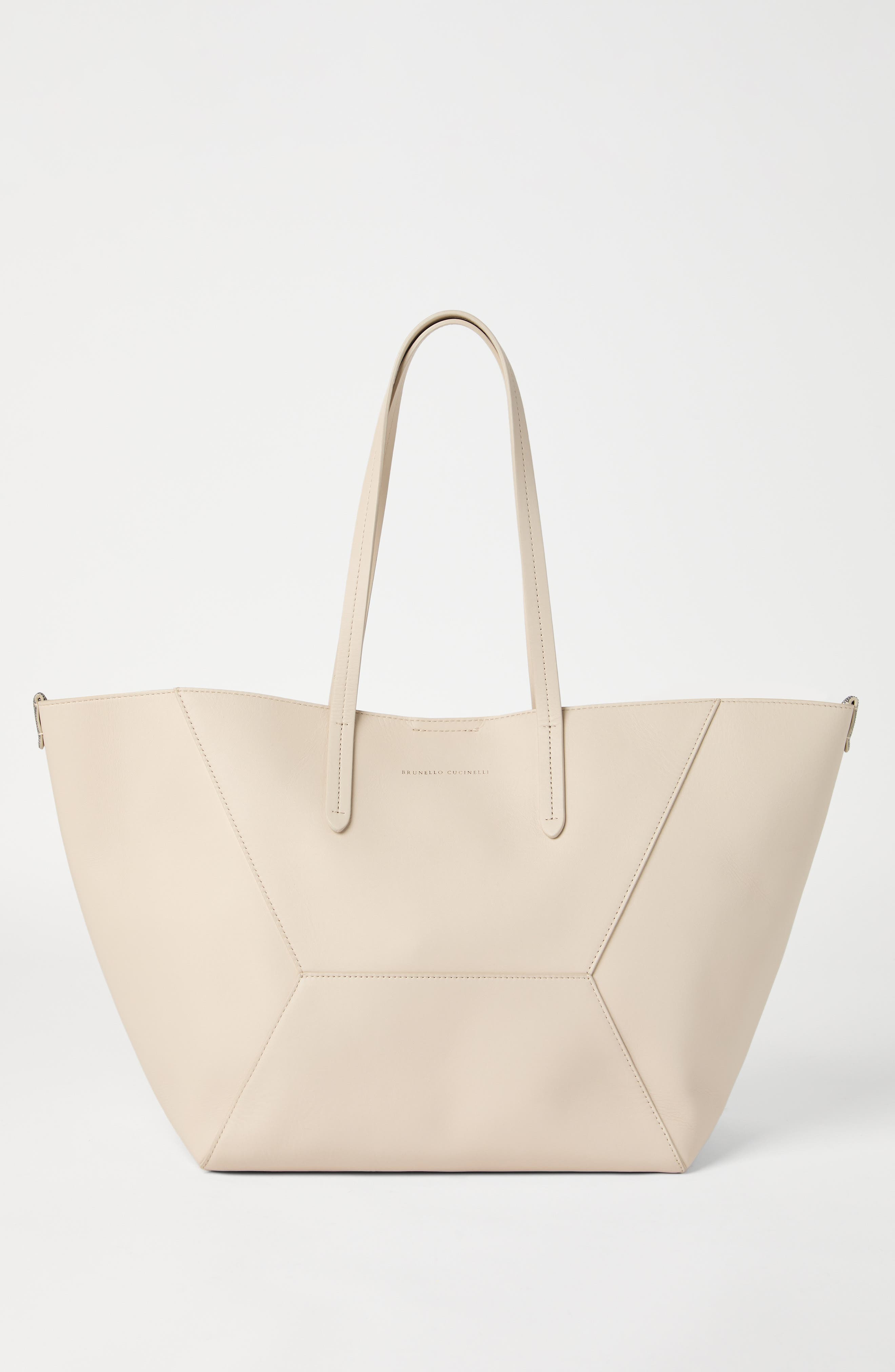Brunello Cucinelli Calfskin BC Duo bag in Ivory at Nordstrom - 2