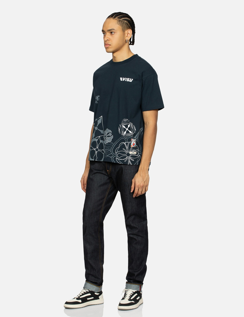 MULTI KAMON PRINT RELAX FIT T-SHIRT 4