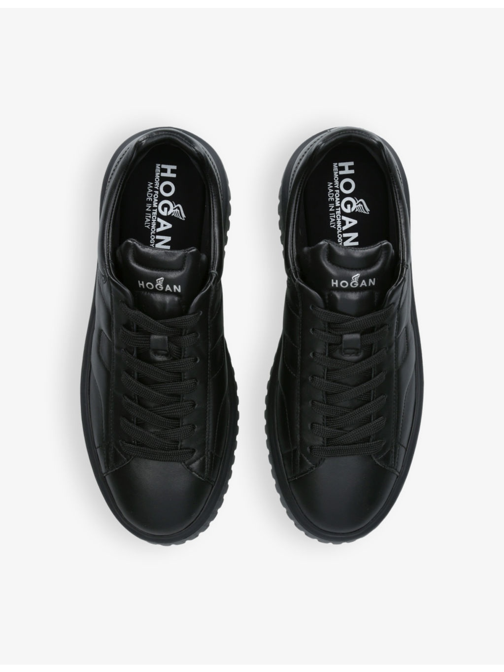 H-Stripes branded leather low-top trainers - 2