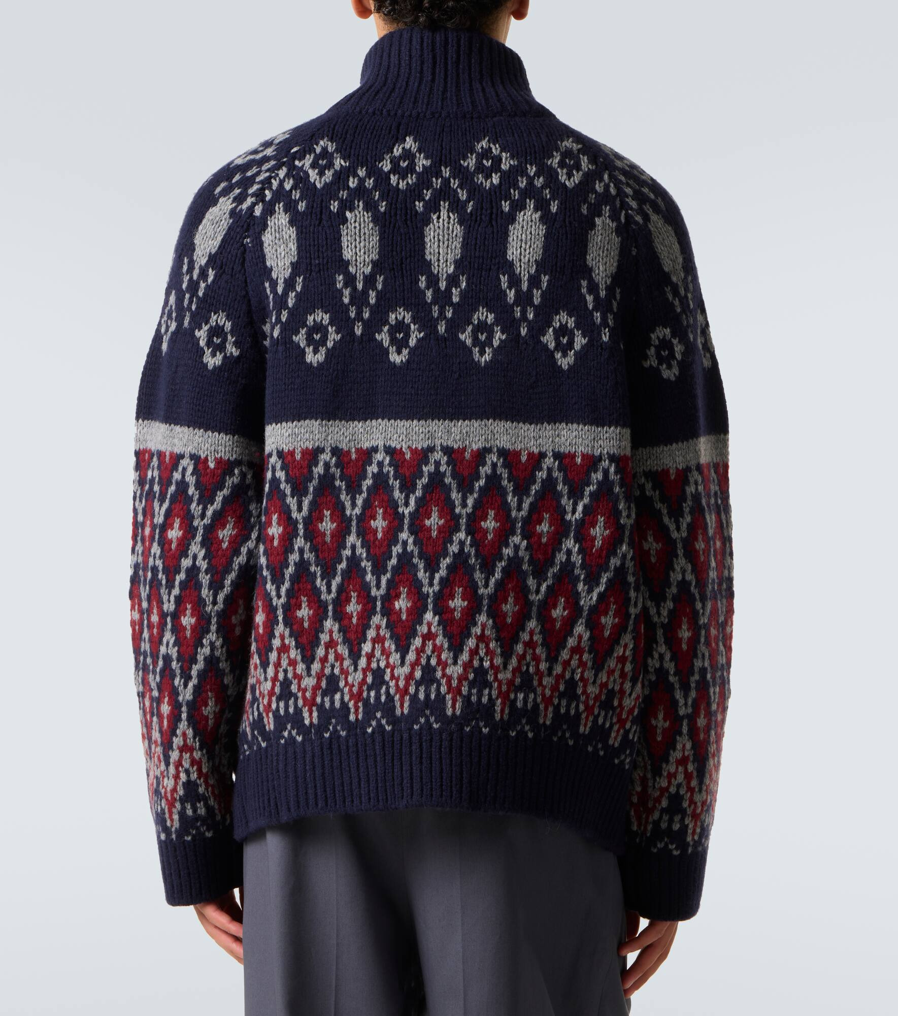 Fair Isle wool cardigan - 4