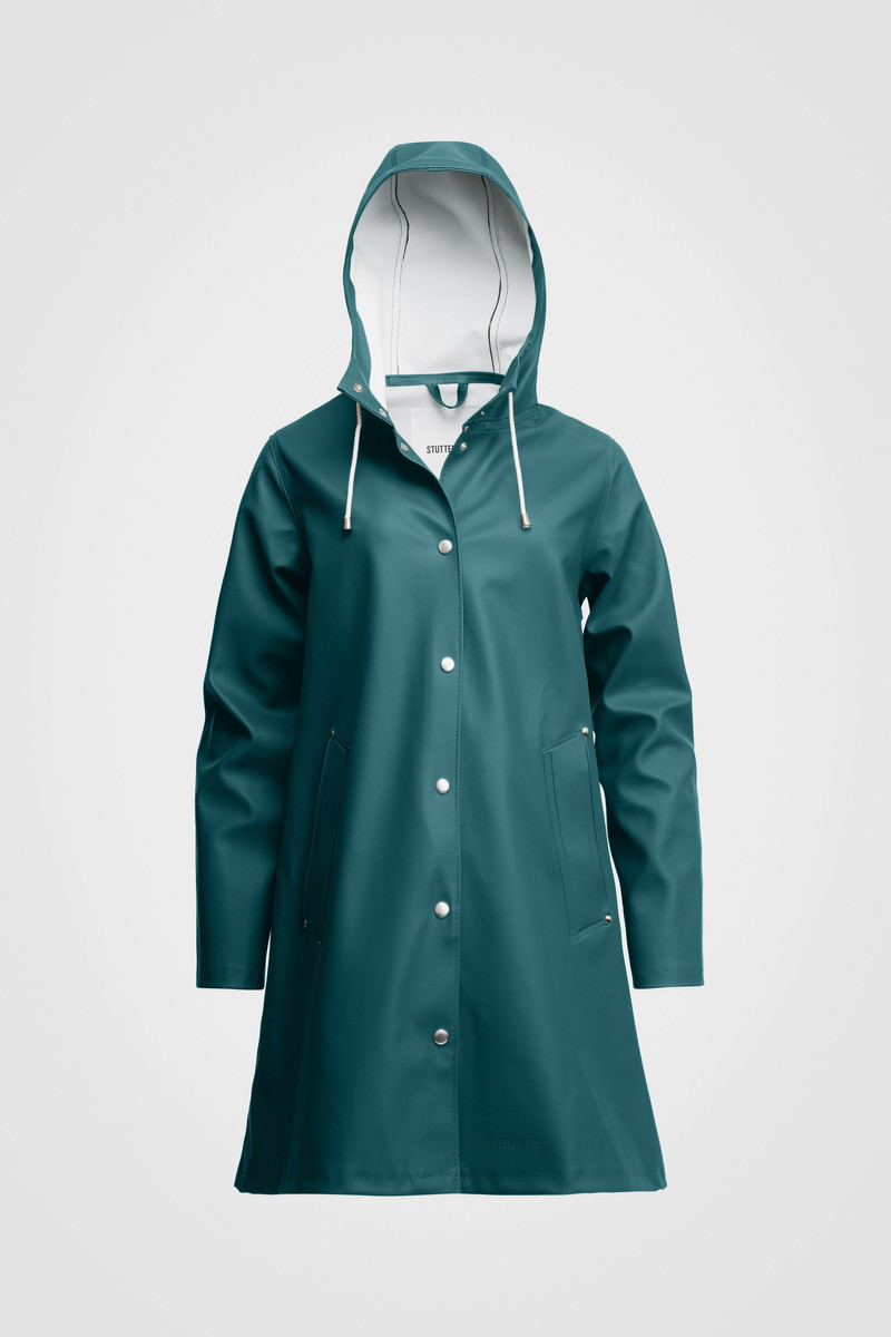 Mosebacke Raincoat Petrol blue 1