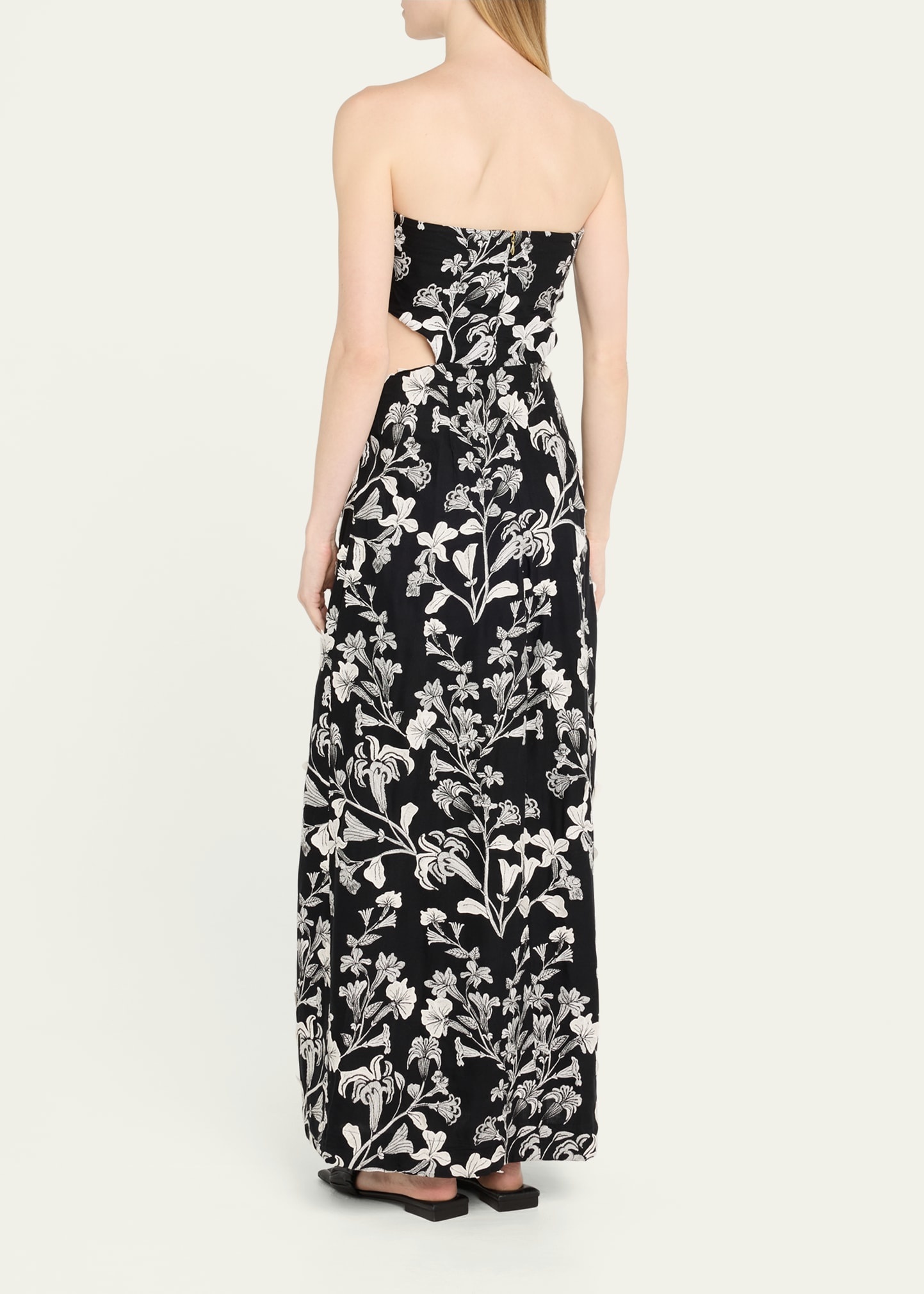 Malaquita Strapless Cutout Maxi Dress - 3