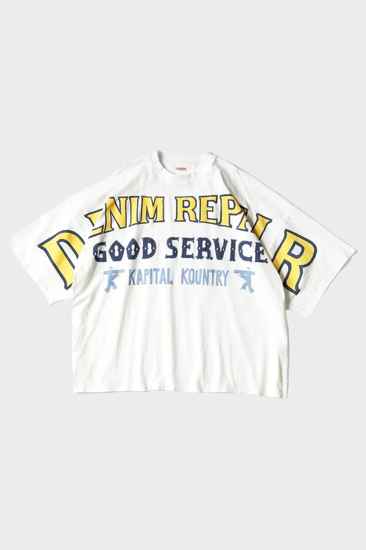 18.5/- Jersey HUGE-T (DENIM REPAIR) - White - 1