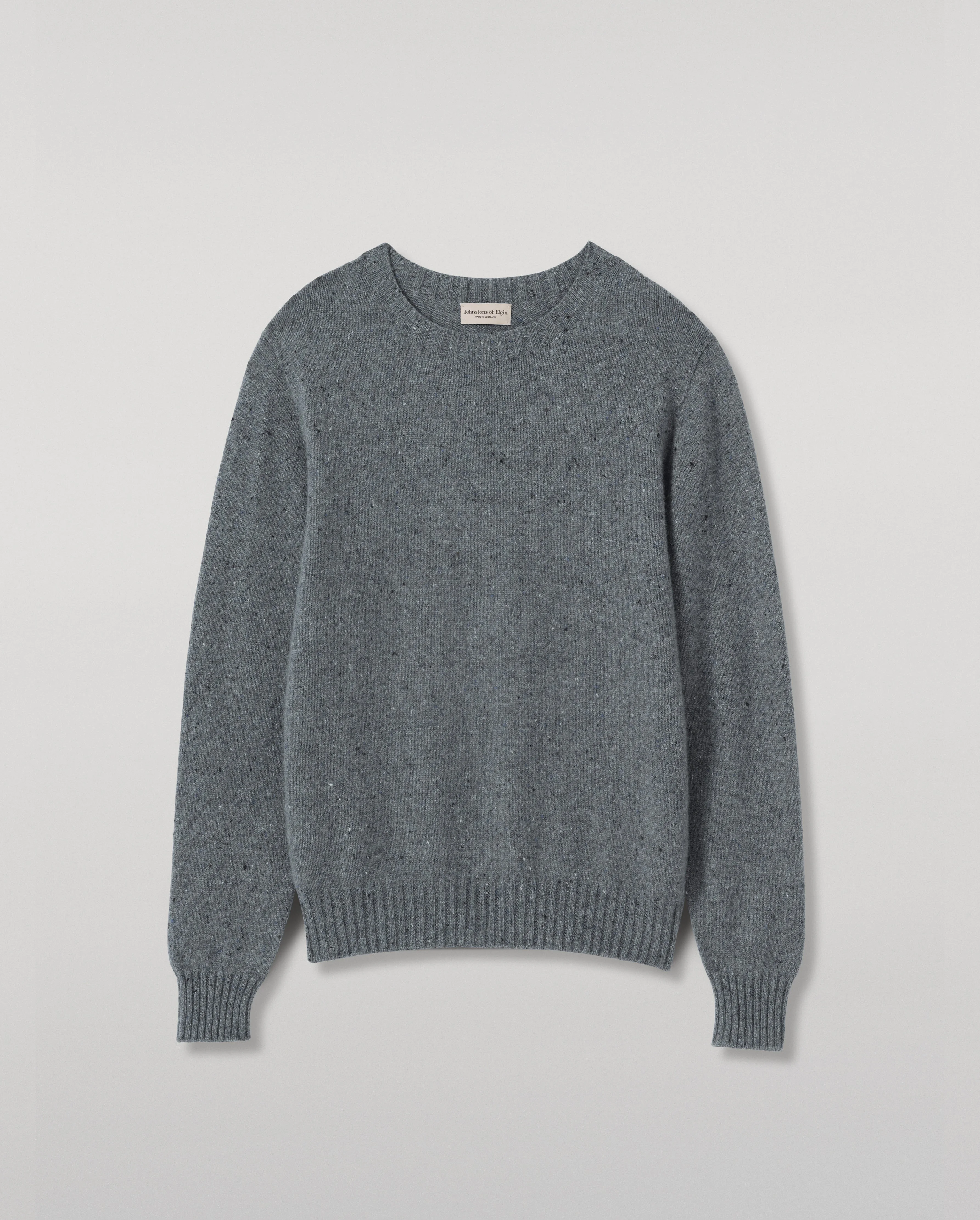 Tiree Grey Donegal Cashmere Jumper - 1