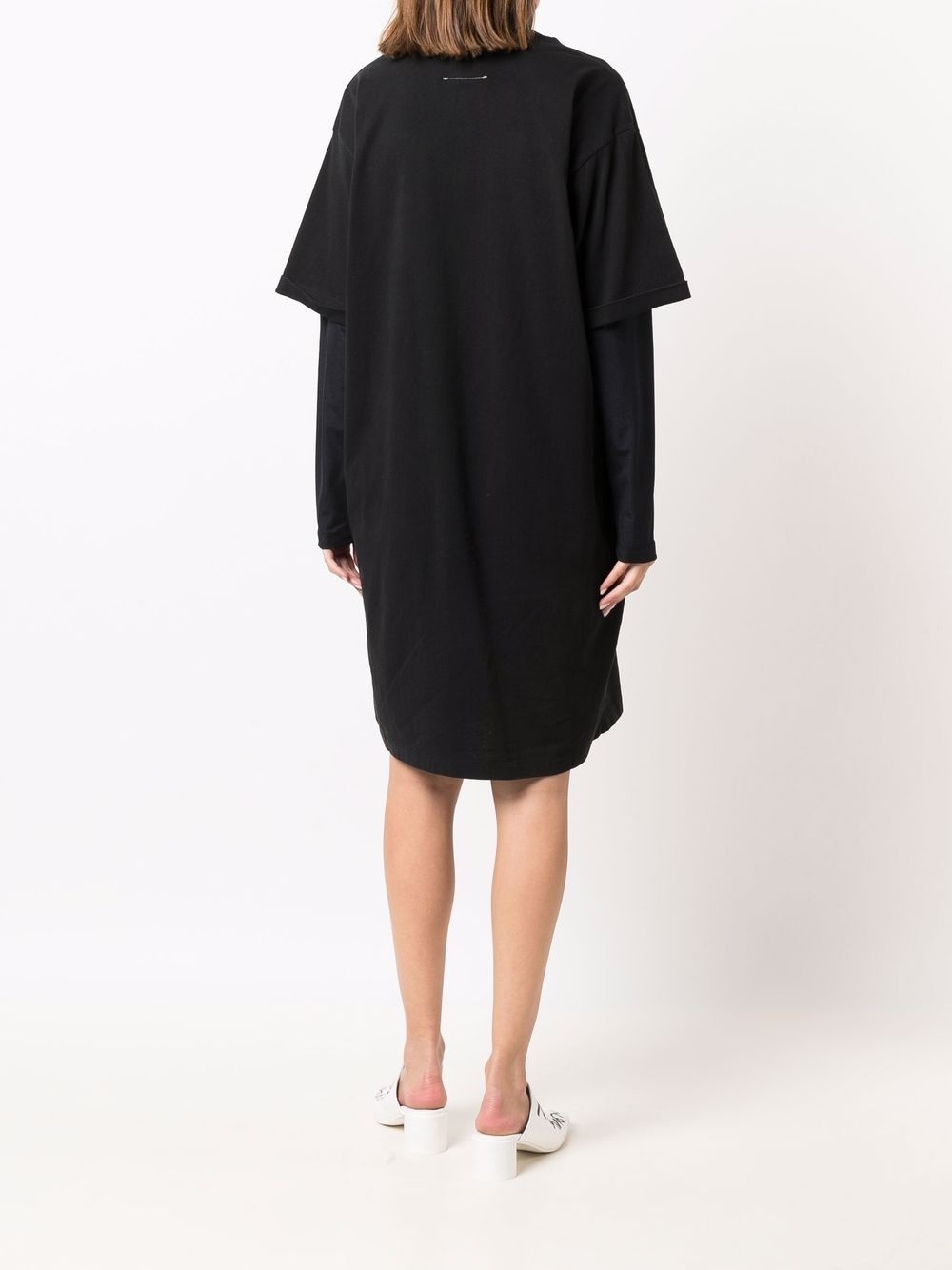 eagle print T-shirt dress - 4