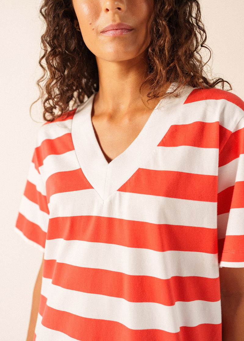 NOOR Wide Stripe Cotton Dress 7