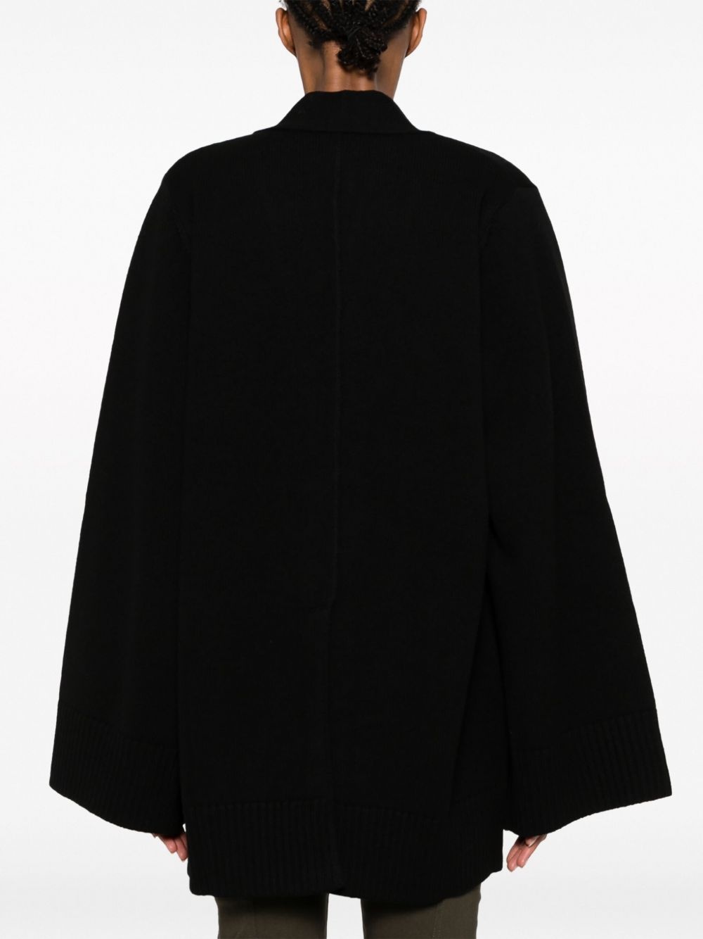 open-front merino cardigan - 4