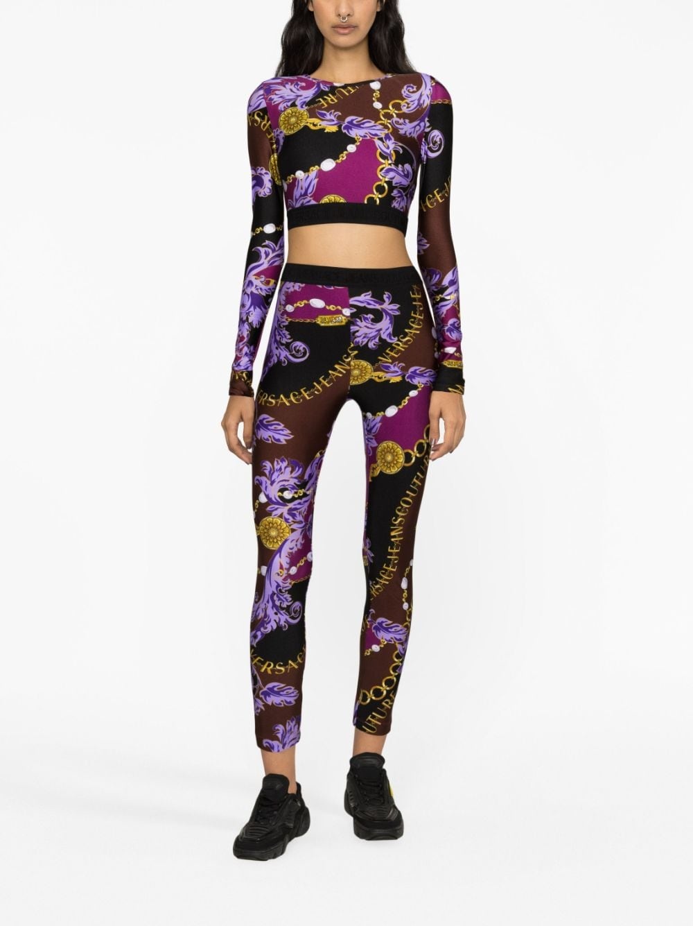 logo-print leggings - 2