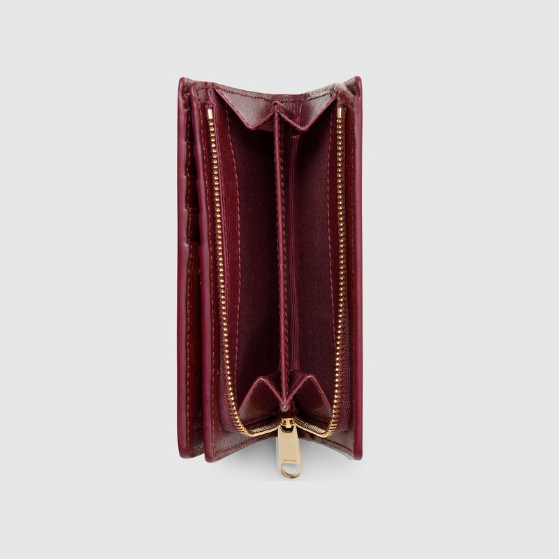 Zip around wallet with Gucci script 5