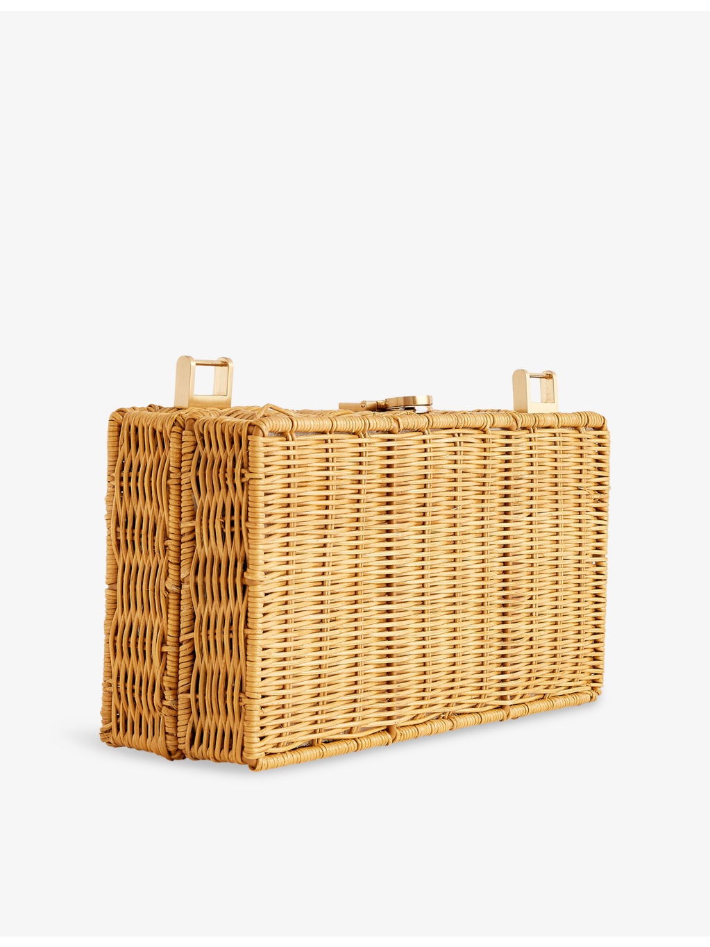 The Backgammon Rattan Clutch Bag - 4