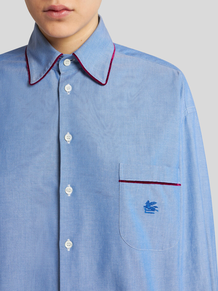 OXFORD SHIRT WITH PEGASO DETAIL - 3