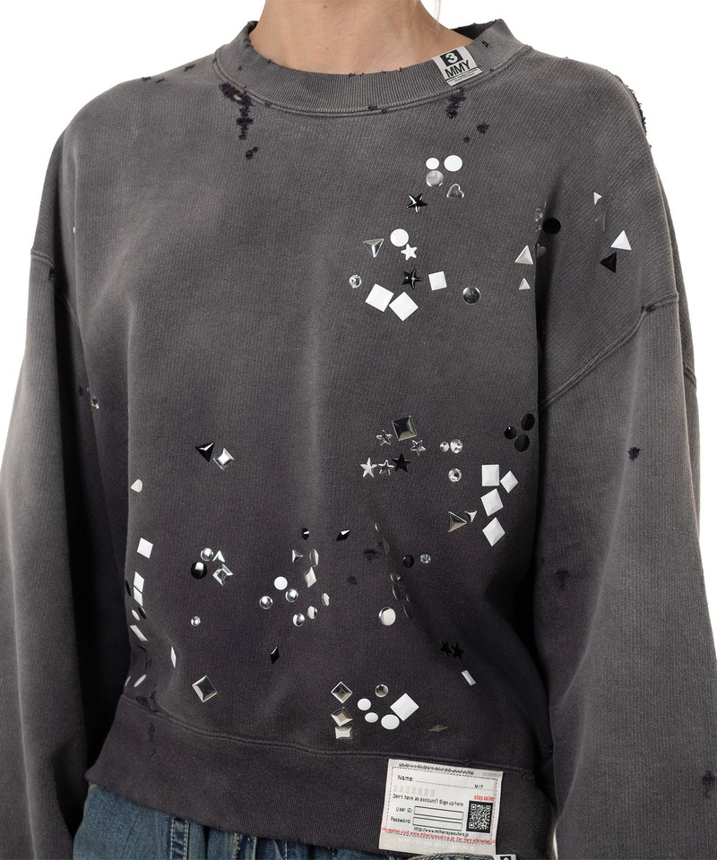 Sun Faded Like Embellished Sweatshirt 8