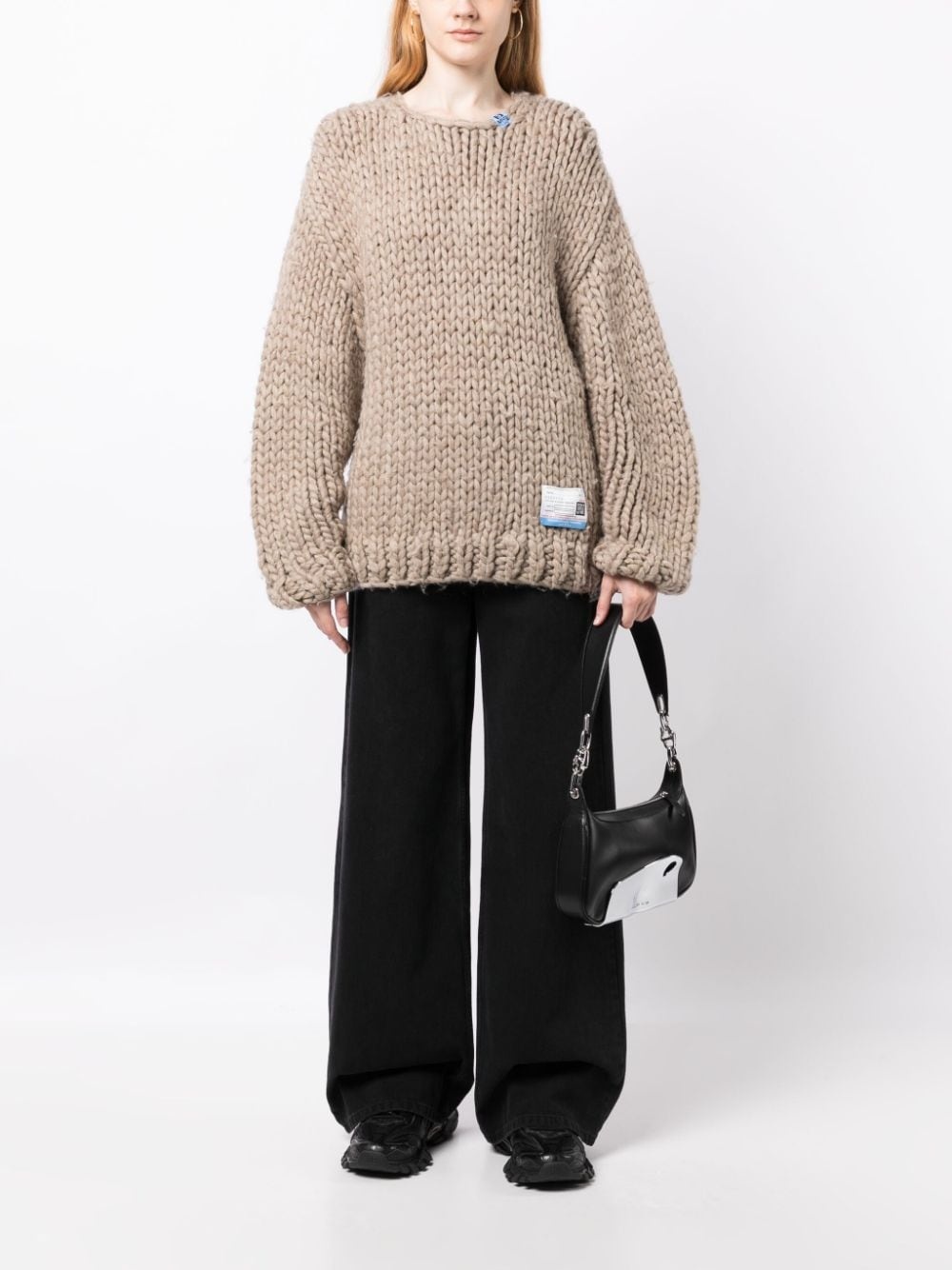 chunky-knit pullover jumper - 2