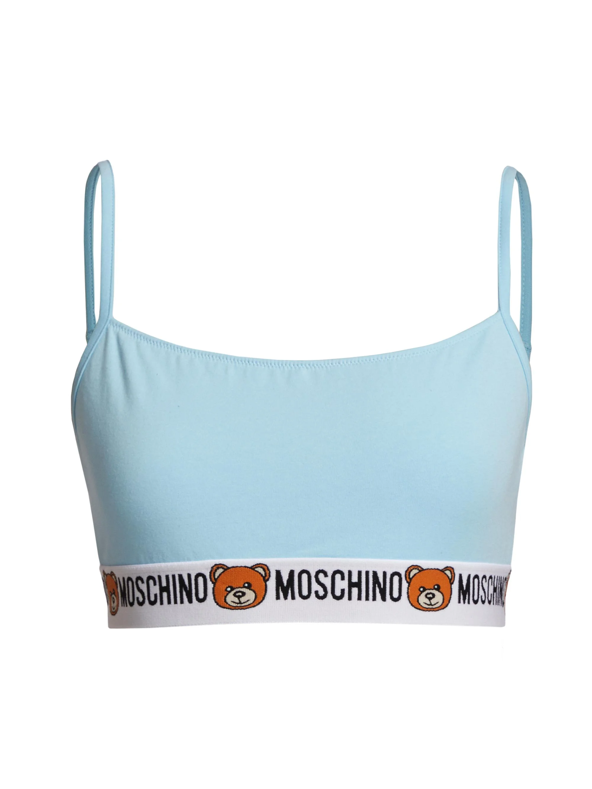 Women's Underbear Logo Band Cotton Bralette - Light Blue - 1