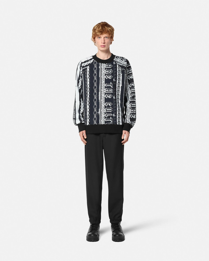 VERSACE JEANS COUTURE Stripes Relaxed-Fit Sweatshirt outlook