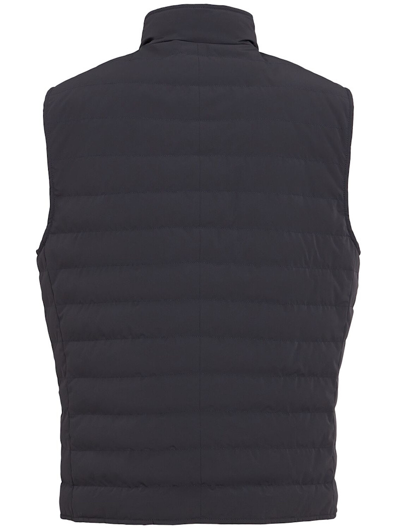 Nylon blend down vest - 4
