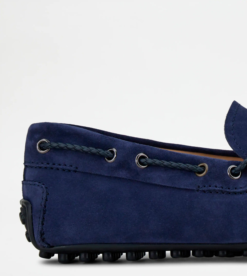CITY GOMMINO DRIVING SHOES IN SUEDE - BLUE 5