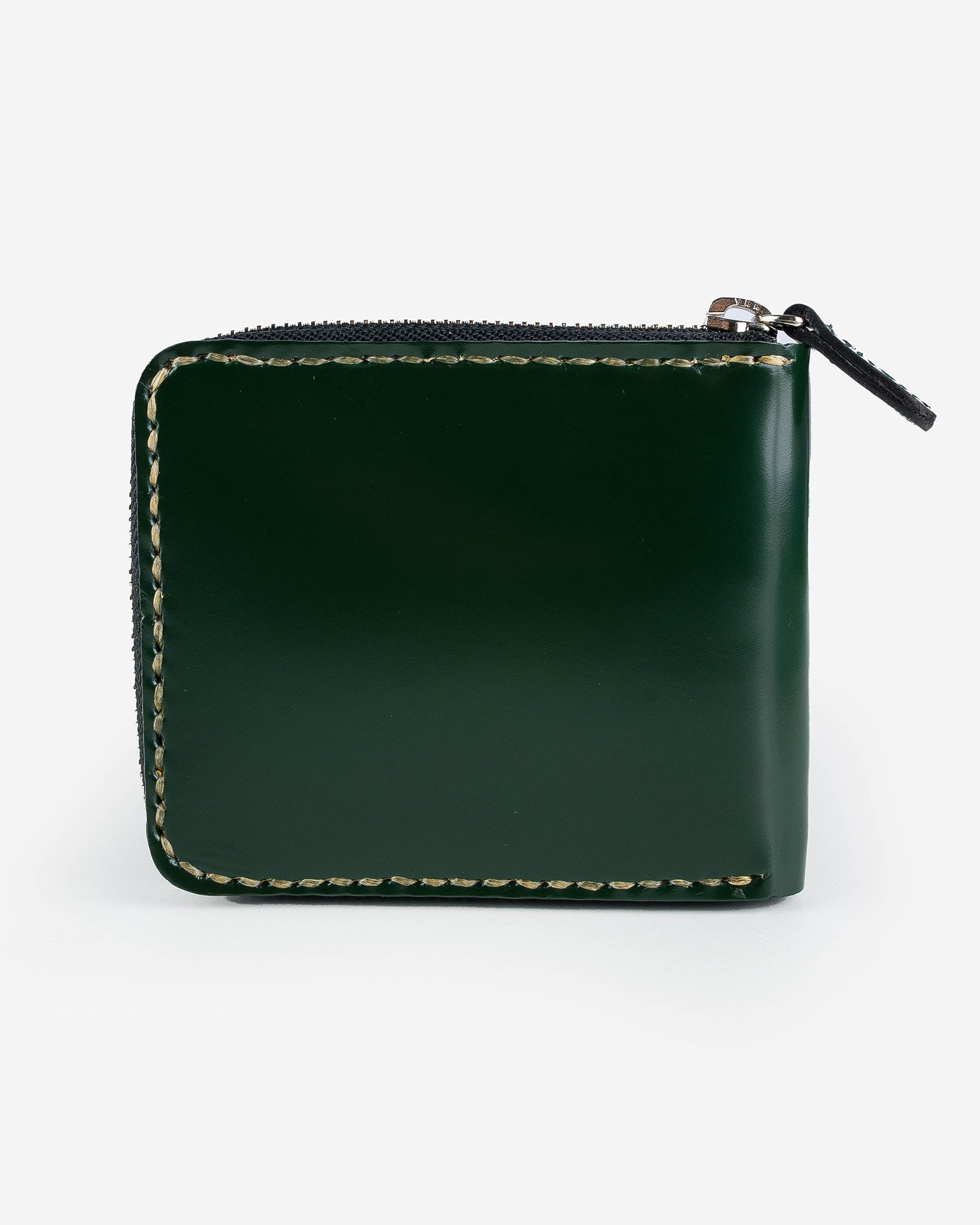 IHG-090-GRN Zip-Secured Shell Cordovan Wallet - Green - 7