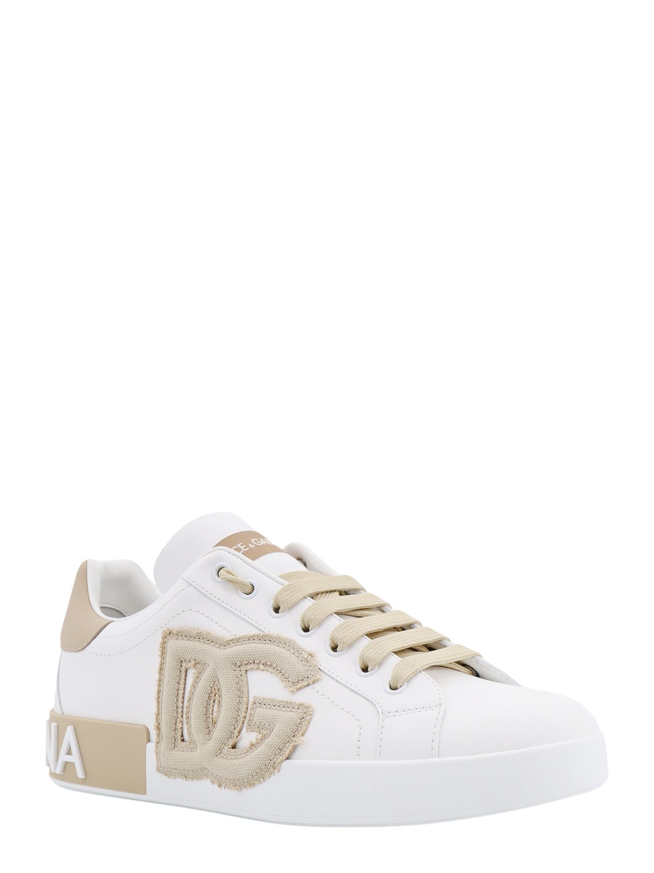 Leather sneakers with lateral monogram - 2