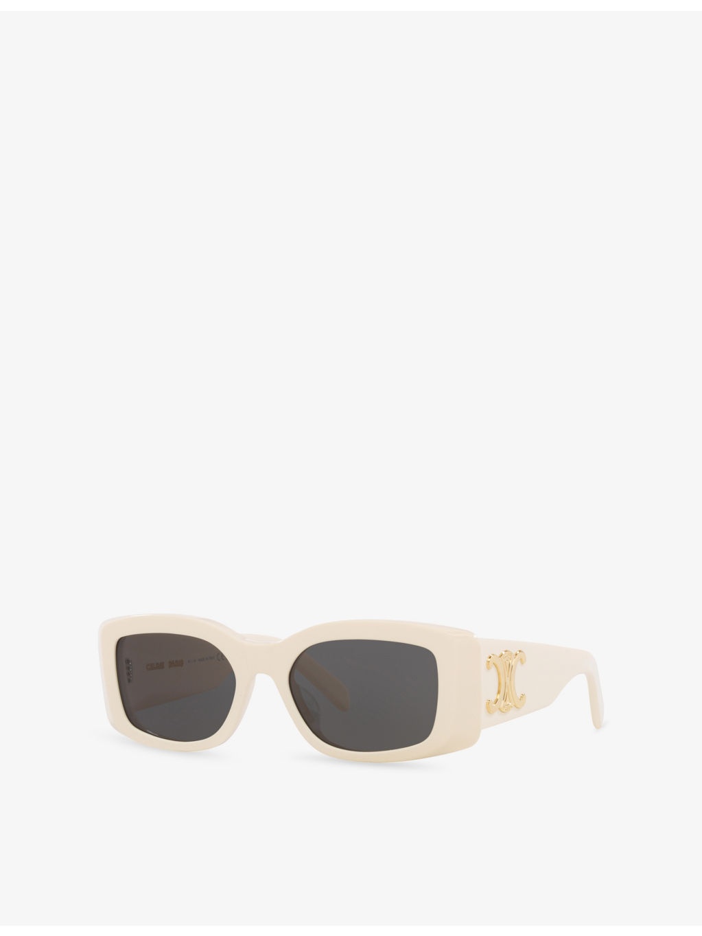CL40282U Triomphe Rectangle-Frame Acetate Sunglasses - 4