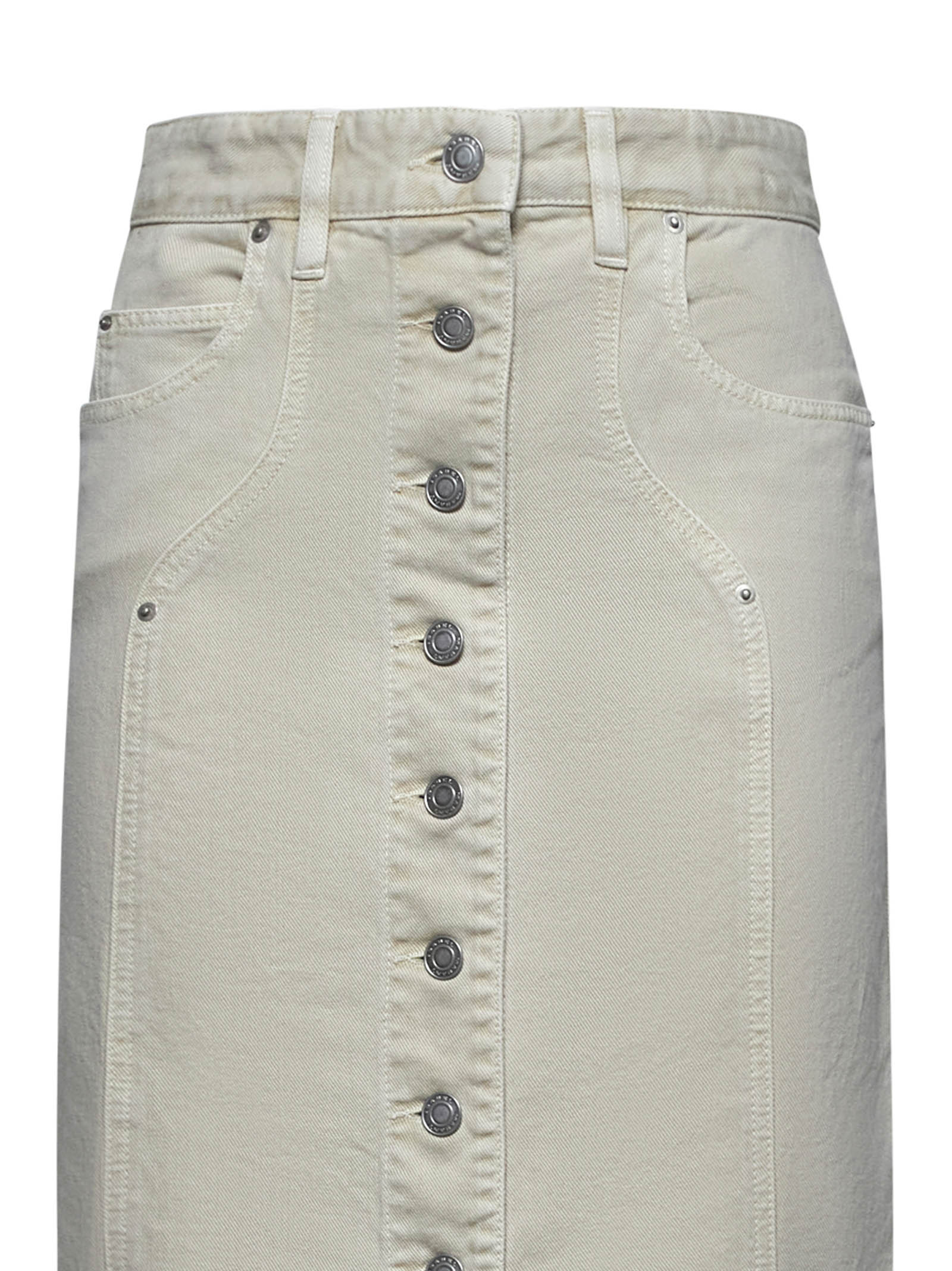 Marant Etoile Women Vandy Denim Midi Skirt - 3