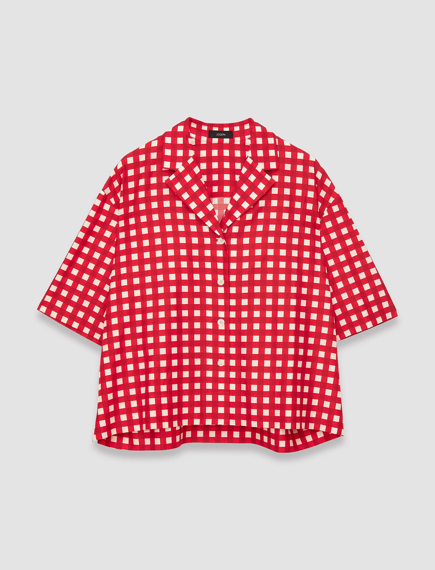 Vichy Cotton Silk Leopold Shirt - 1