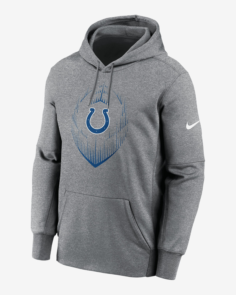 Indianapolis Colts Icon Men’s Nike Therma NFL Pullover Hoodie 1