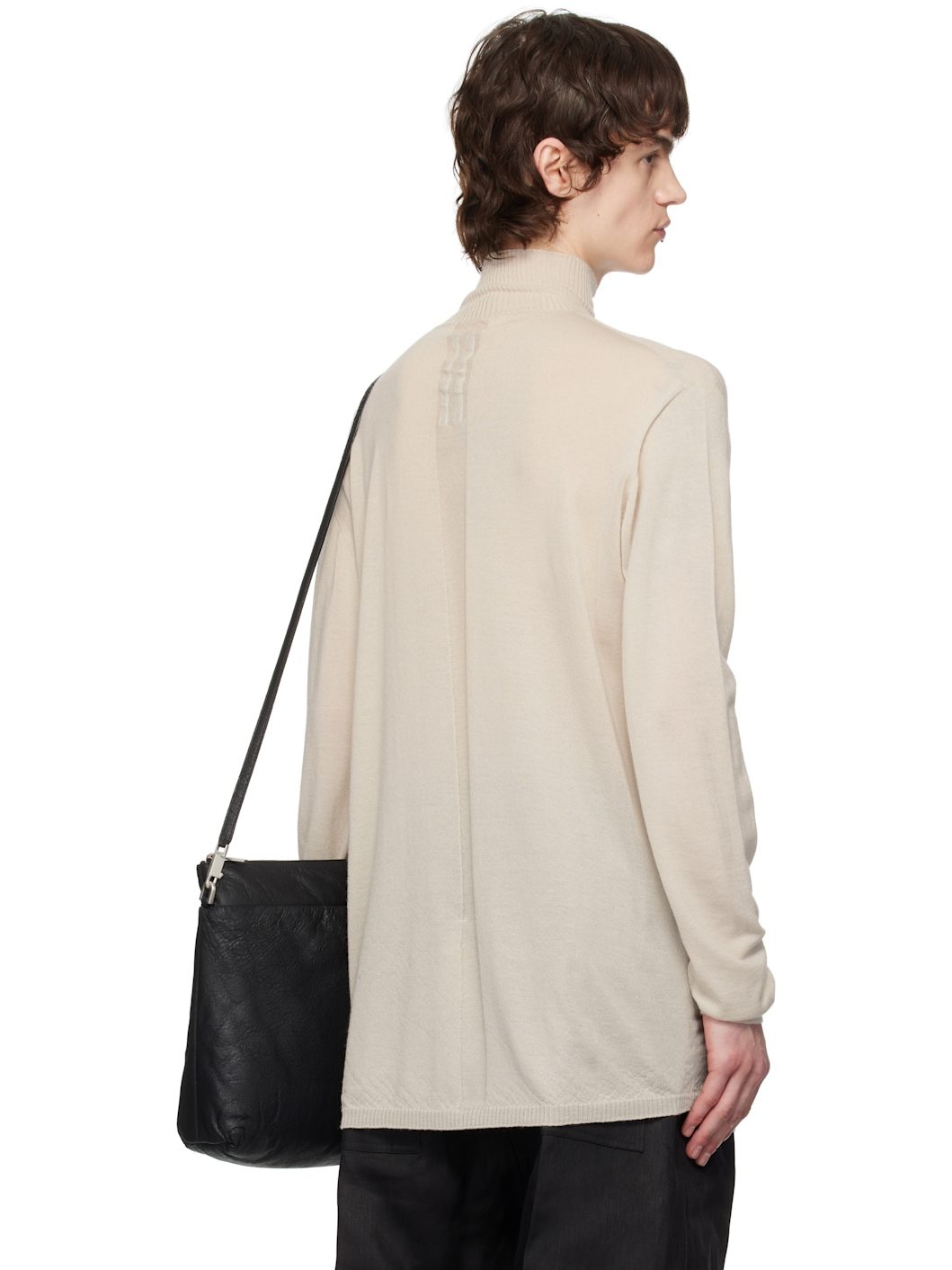 White Hollywood Oversized Turtleneck - 3
