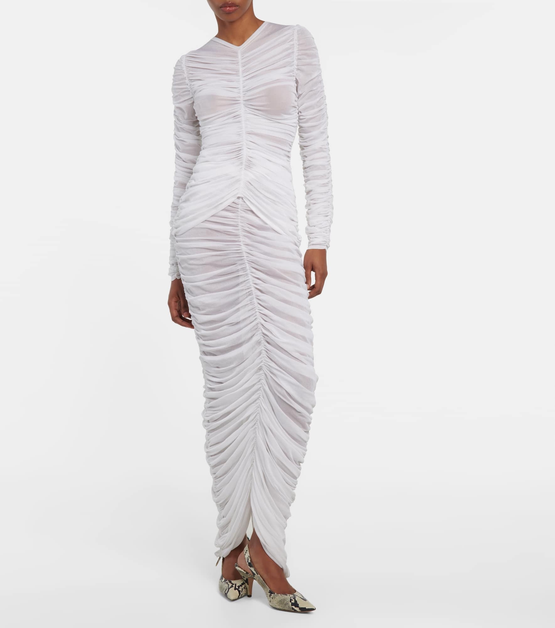 Haven ruched silk-blend top - 2