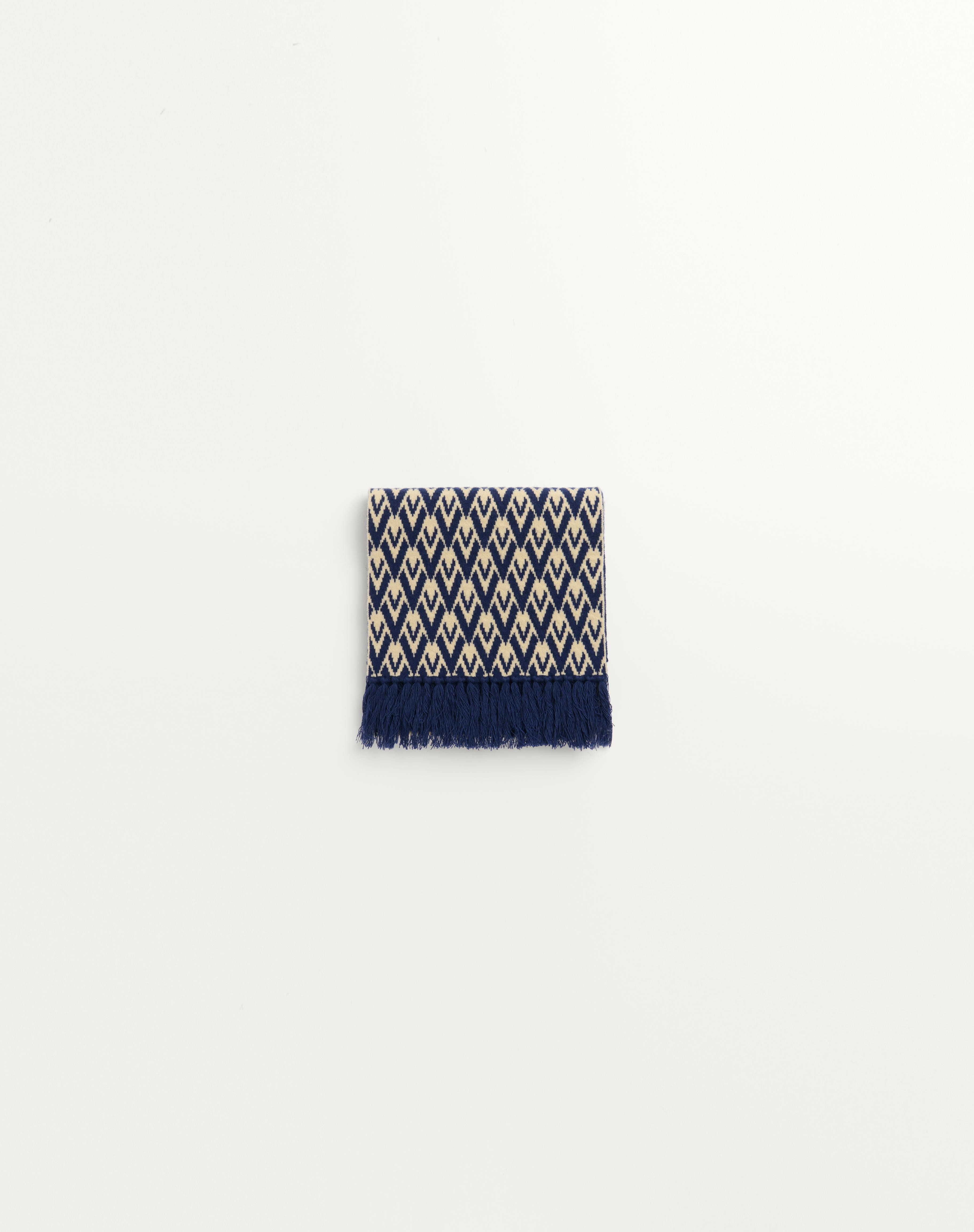 TOUTE LA V KNITTED WOOL SCARF - 4