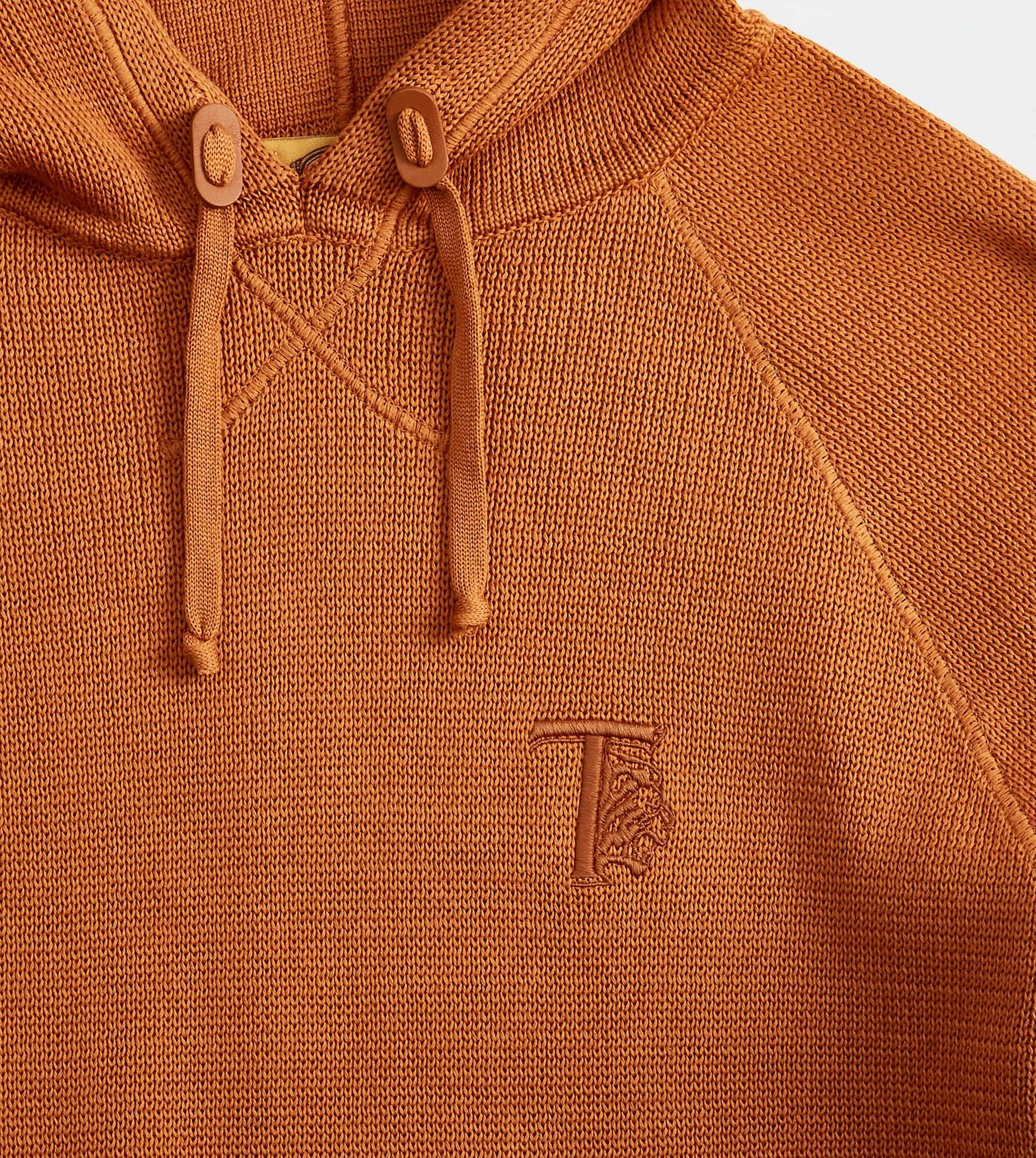 SWEATSHIRT-STYLE JUMPER IN COTTON - BROWN - 6