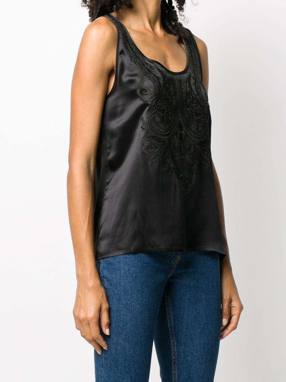 embroidered vest top - 3