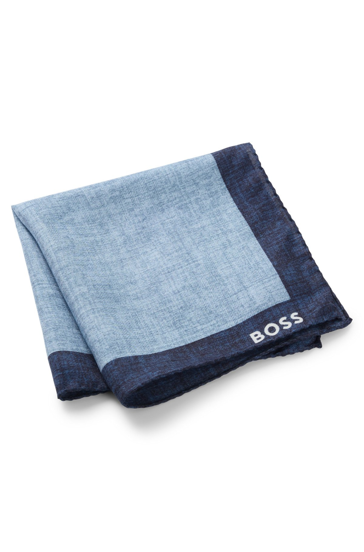 PRINTED POCKET SQUARE WITH LOGO BORDER - 3