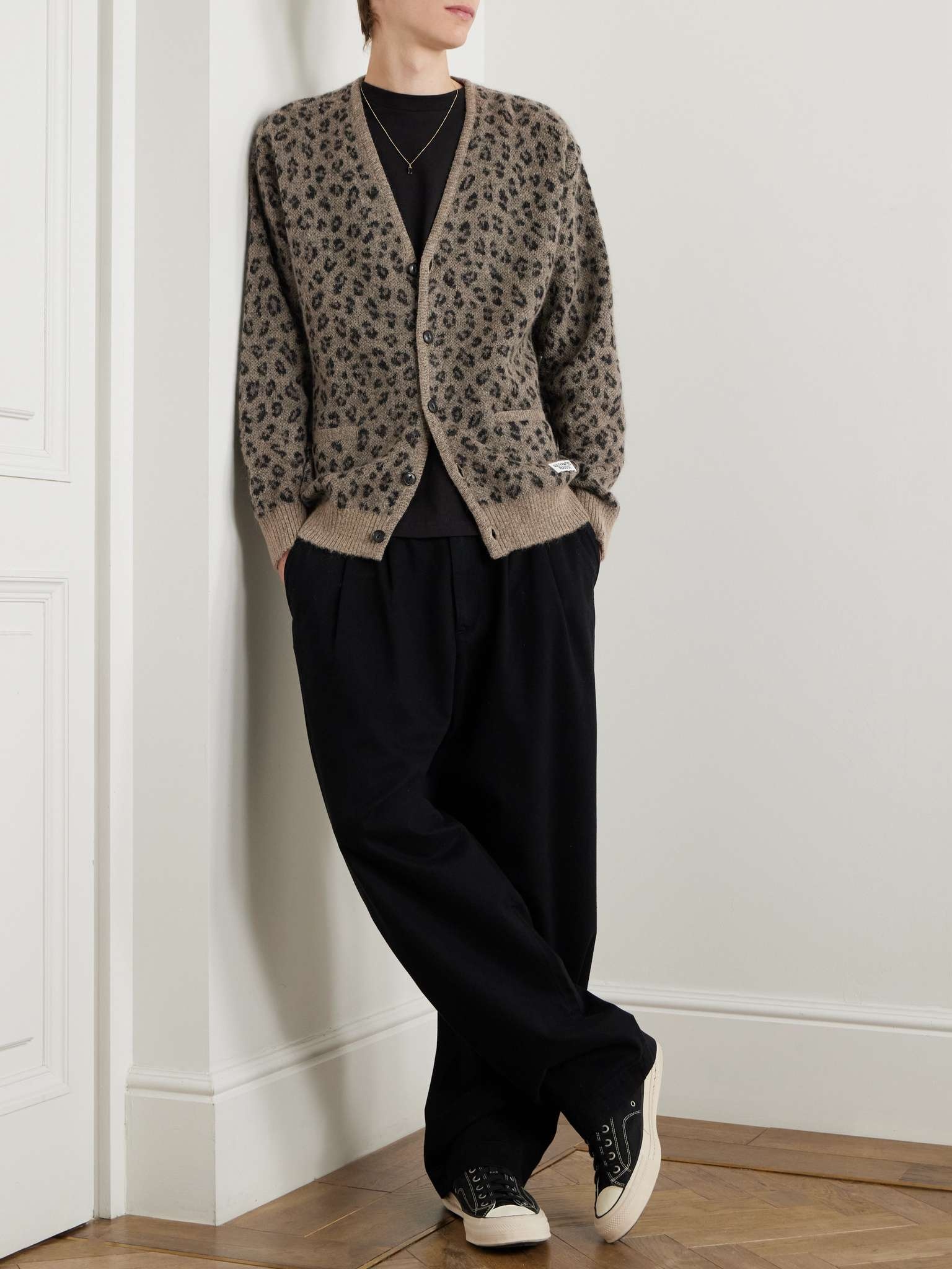Leopard Jacquard-Knit Cardigan - 2
